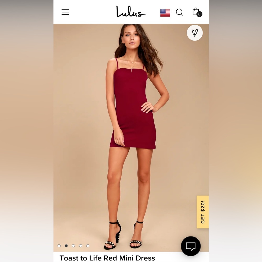 Lulus Toast to Life Red Mini Dress in Small